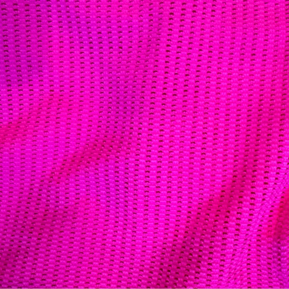 Barbie Pink Hot Pink One Piece Swimsuit Textured With Cutouts NEW - Picture 4 of 6